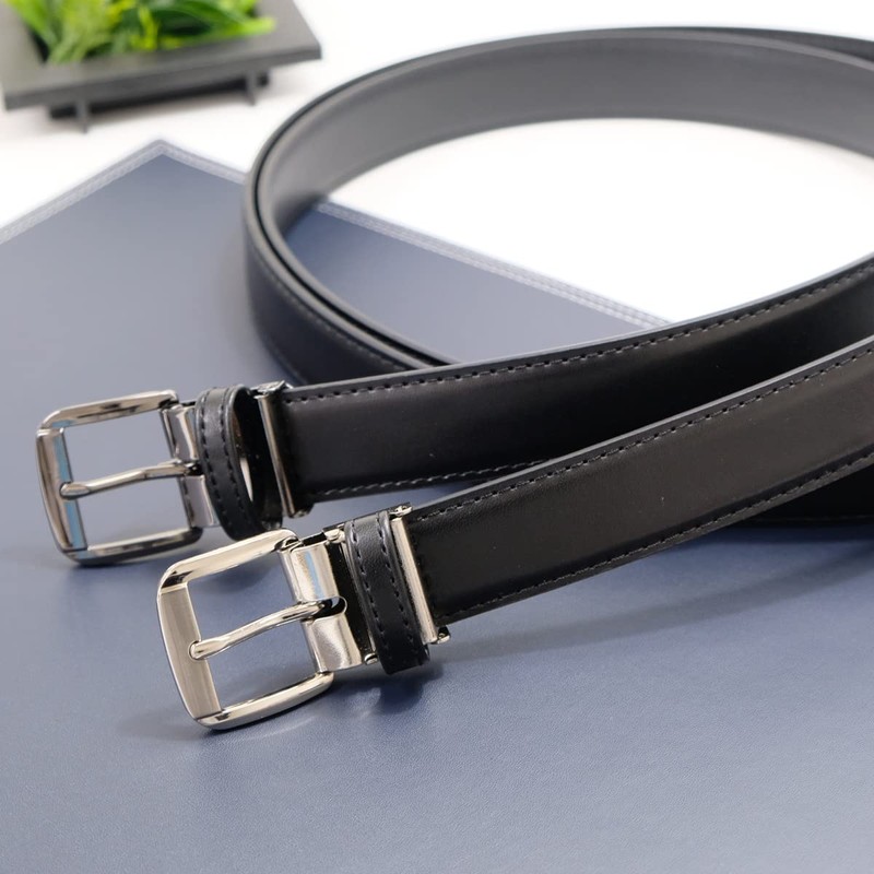 BEEL Student Belt, School Uniform, Cowhide Leather, Boys, School, Black