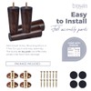 Btowin 5 inch Solid Wood Furniture Legs, 4Pcs Mid-Century Modern