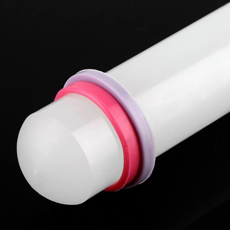 2pcs Plastic Rolling Pin, Thickness Rings Fondant Roller Tortilla Rolling