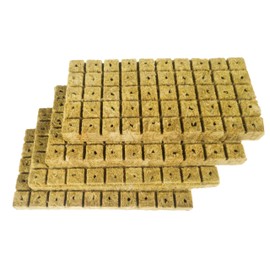 TEXALAN(R) Rockwool Cubes for Rapid Plant Growth 1" x 1" x 1" - 200 Cubes Ideal for Clone Plants, Seeds Germination