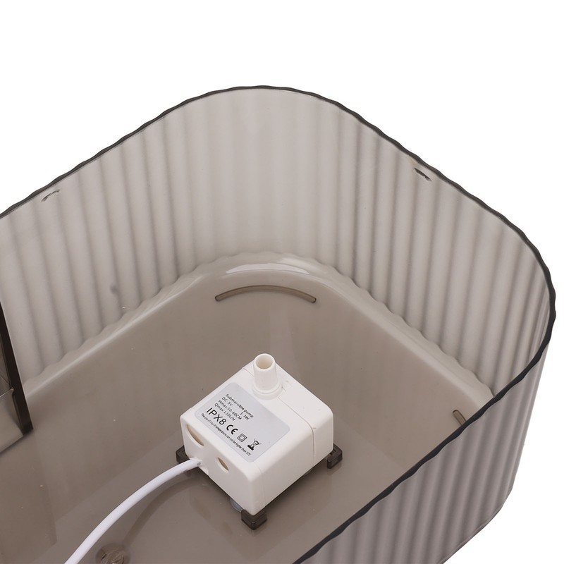 Cat Water Fountain Food Bowl High Capacity Quiet 2 In