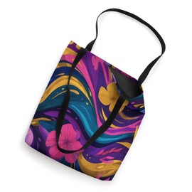 Abstract Retro Waves Modern Geometric Art Tote Bag