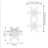 Snowflakes Place Cards,Christmas Place Cards Holiday Snowflake Blank Table Setting