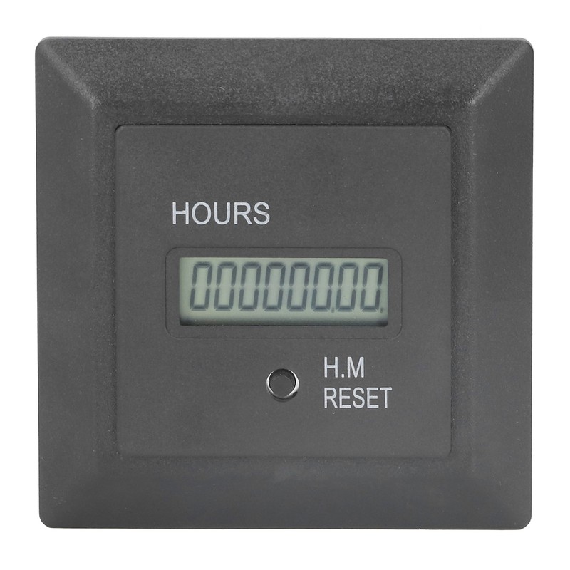 Hour Meter Digital Display Timer Hourmeter Gauge 0‑999999H 59M for