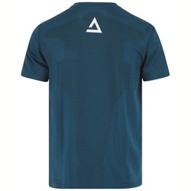 Terra Men’s Activewear Workout T-Shirt Pace’ - Ultra-Soft Polyester & Spandex Blend for Gym, Running, Leisure, Athletics, and Everyday Wear (UK, Alpha, S, Regular, Regular, Blue)
