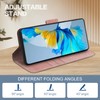 Shantime Leather Wallet Case Compatible with AGM Glory Pro 5G,