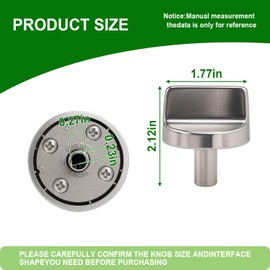 W11517334 Gas Range Stove Knobs Replacement for Whirlpool Stove Parts WEG745H0FS0 WEG745H0FS1 WEG515S0FS0 Whirlpool Gas Range Parts Burner Control Knobs Stove Top Knobs 5 Pcs