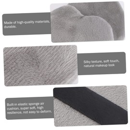 Baluue 3sets Foundation Puff Cotton Makeup Puff Great Grip for Loose Powder Gray Face Tte Cosmetic Cushion Facial Powder 4pcs*3