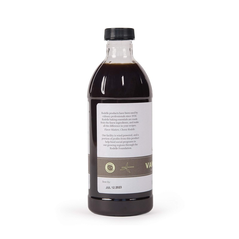 RODELLE Pure Vanilla Extract, 16 Fl Oz
