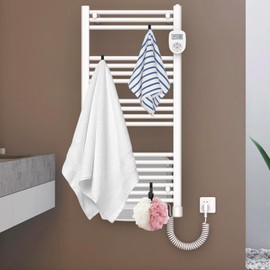 Pack of 4 Hooks for Round Radiators, Aluminium Radiator Hooks, Towel Holder, Radiator, Round Radiator Hooks, Heating Towel Holder, Hook for Towel Radiator for Bathroom and Kitchen Towel Hooks, White