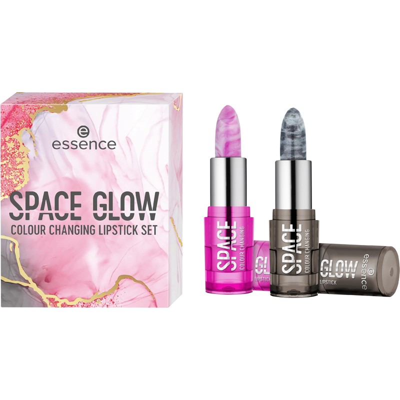 essence SPACE GLOW COLOUR CHANGING LIPSTICK SET