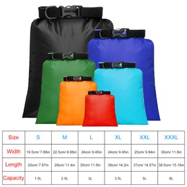 Waterproof Dry Bags Lightweight Outdoor Dry Bag for Camping Boating Kayak Water Sports Rafting Swimming Hiking Fishing Snowboard Pack of 6