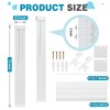 DoubleFill 2 Pack 8.5'' x 72'' Cordless Sidelight Blinds 2''