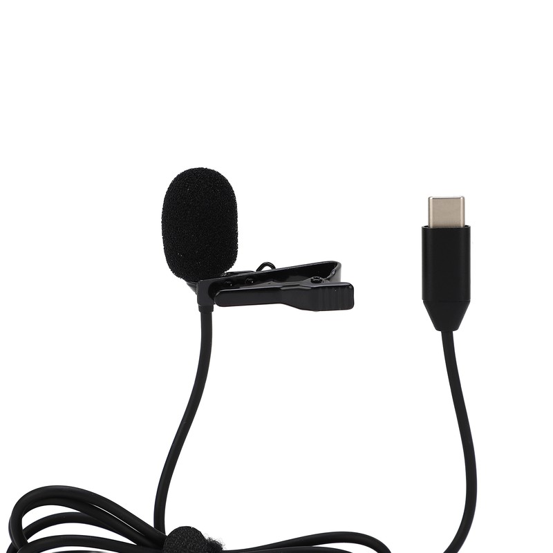 Lapel Microphone Anti Interference Omnidirectional Clip On Lavalier Microphone for