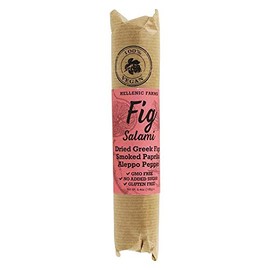 Hellenic Farms Vegan Smoked Paprika Aleppo Pepper Fig Salami, 6.4oz, 100% Plant-based