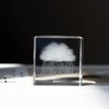 K9 Glass 3D Cloud Paperweight Cube Crystal Art of Ornaments