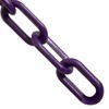 Mr. Chain Plastic Barrier Chain, Purple, 1.5-Inch Link Diameter, 100-Foot