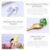 7 Pieces Cat Shape Spoon, Cola Spoon, Coffee Spoon, Teaspoon,