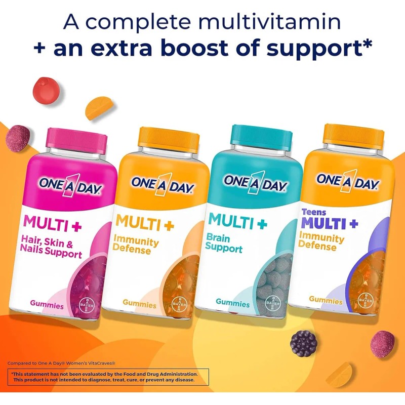One A Day Teens Multivitaminico Completo 120 Gomitas Sabor Frutas