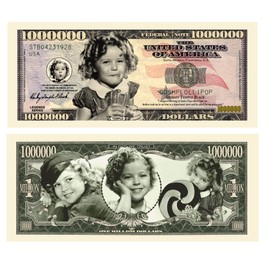 American Art Classics Pack of 100 Bills - Shirley Temple Million Dollar Bill - Best Gift Or Keepsake for Shirley Temple Fans