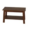 31.49" Coffee Table, 2-Tier Small Living Room Table, Rustic Modern