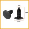 Partuto 6mm Hole Dia Plastic Rivets Fastener Fender Bumper Push