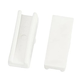 BENECREAT Pair of 12 Plastic Pliers Tips White Flat Nose Pliers Replacement Tips(25x9.5x7.5mm) for Jewelry Making Metal Forming Wiring Tool