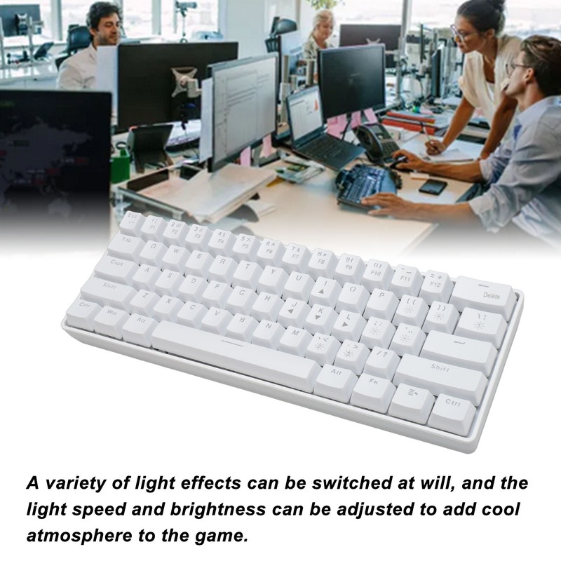 61 Keys Dual Mode Mechanical Keyboard RGB Backlight High Special