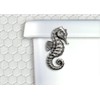 Seahorse Toilet Flush Handle-Front Mount in Satin Pewter Finish
