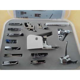 Viking Huskystar set 15 Low Shank Snap On Hemmer Quilting Feet Viking Huskystar 207 215 219 224