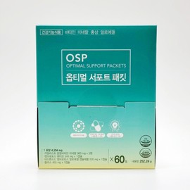Mannatech Optimal Support Packet (60 packets) + 2 free beak-shaped masks / 매나테크 옵티멀 서포트 패킷 (60포)+새부리형 마스크 2매 증정