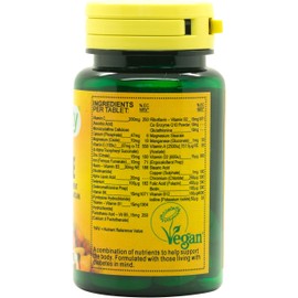 Veganicity Digest-Ase : Digestive Health Supplement : 60 Tablets, in a Planet-Friendly 99% Recycled Pot