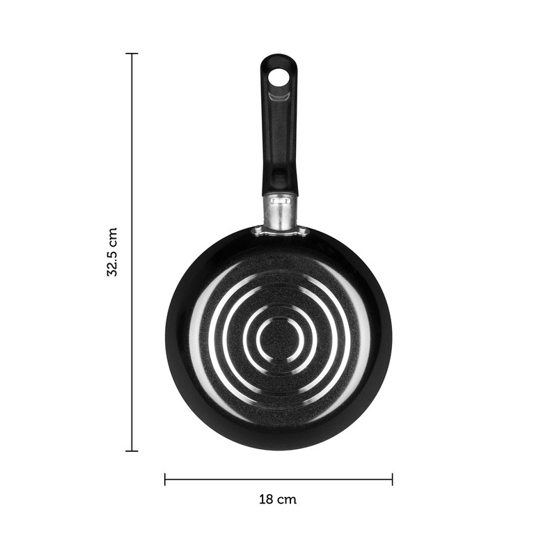 Sartén Huevero 18 cm Ekco Color Negro Hecho de Aluminio