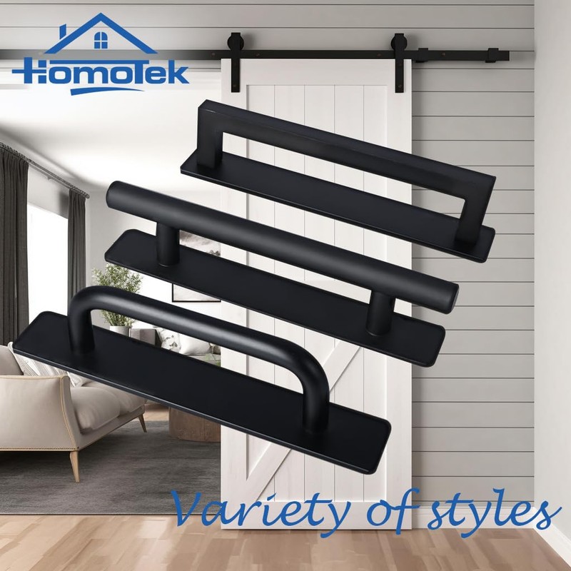 HOMOTEK 2 Pack Self-Adhesive Sliding Closet Door Handles Instant Self-Stick