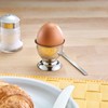 Yitobici Stainless Steel Egg Cups with Base, Stackable, Set of
