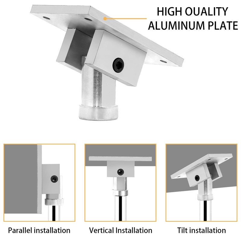 INZCHAIN Pole Dance Fixed Plate for Slanted Ceilings, Universal 40mm/45mm