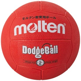 Molten MD202R Dodge Ball, Red, Rubber, No. 2 Ball
