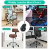 Hirate 3" Office Chair Casters Wheel with 3/8"-16UNC Threaded Stem