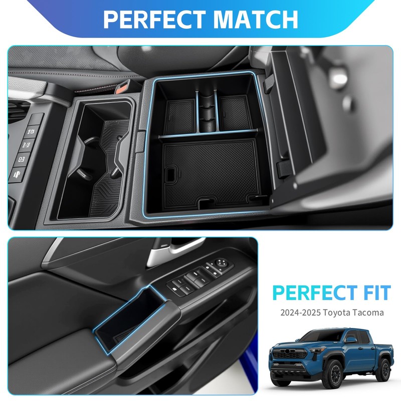 Titibett Center Console Door Handle Organizer Trays Fit for 2024-2025
