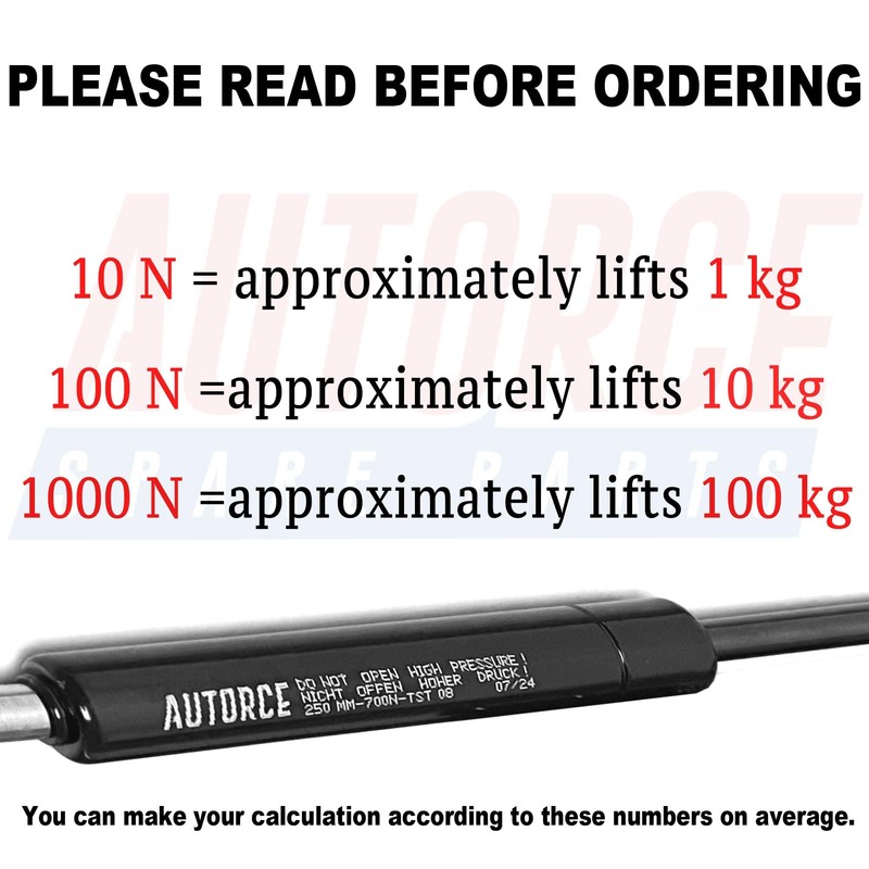 Universal Gas Struts Springs Heavy Duty Shock Absorber With EYELET