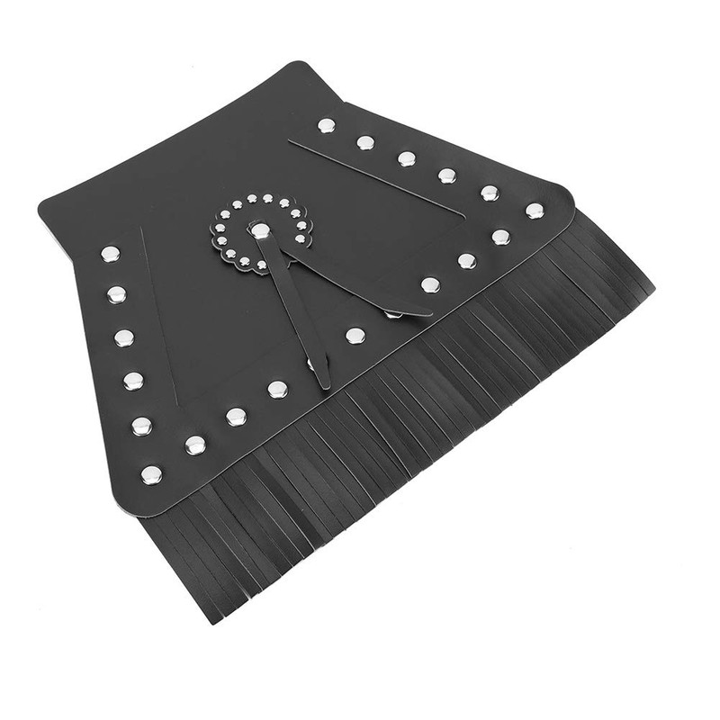 Motorcycle Mud Flap, Fringed Leather Universal Motorcycle Front Flap Mudguard