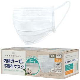 Inner Gauze Non-woven Mask (White) 1 Box of 30
