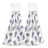 Blueangle Set of 2 Blueberry Hanging Tie Towels Kitchen Hand