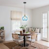 Blue Glass Pendant Lights Kitchen Island Lighting Globe Pendant Light