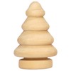 Sunnysue 103-08 3D Christmas Tree Figurine, Set of 6, Wood