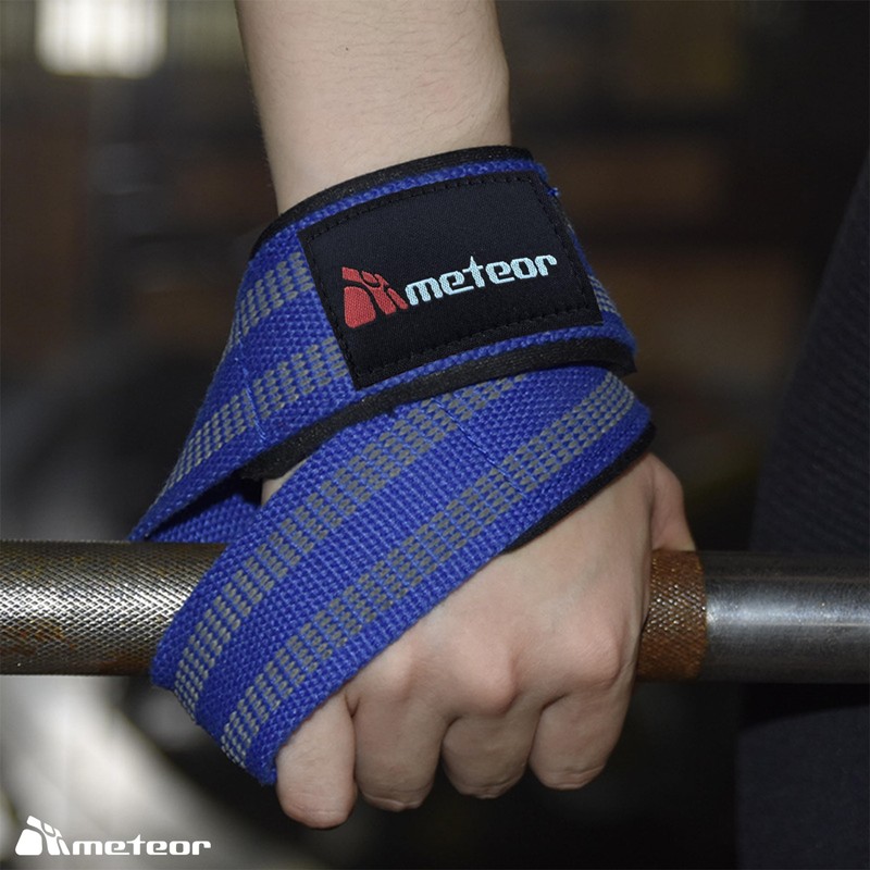 Meteor Weightlifting Straps for Enhanced Grip and Barbell Stability (Pair),