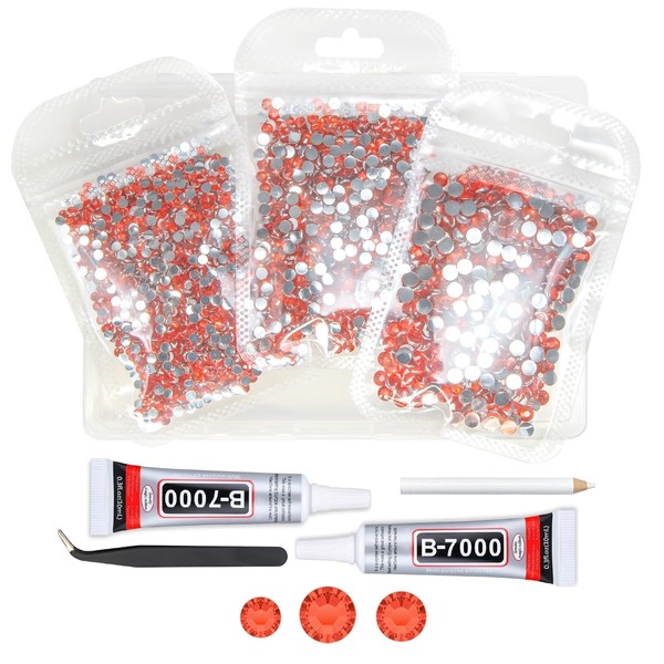 qiipii qiipii Light Red Crystal Resin Rhinestones w B7000 Jewelry