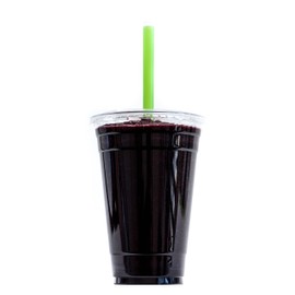 Clear Plastic Disposable Cups with Lids and Smoothie Straws 25 Count - 12 oz (Ounces) Clear PET Cup for Smoothies, Protein Shakes, Bubble Tea, Iced Coffee, Boba, Fresh Juice, Meal Prep, Party Cup