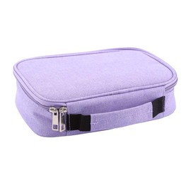Cocoarm Pencil Case with 72 Compartments, Large Capacity, Zip Pencil Organiser, Durable Fabric Pen Bag with Carry Strap, Easy to Take Anywhere for, Purple