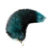Fluffy Fur Wolf Tail Keychain Black Red Purple Fox Tail